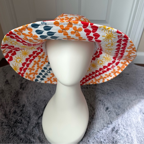 MAXMARA Label-cut Printed Logo Sun Hat Size:57 S/M Spring /Summer - Picture 8 of 12